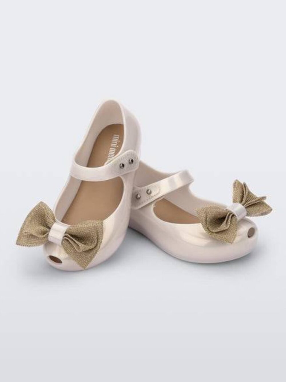 LIKE NEW Mini Melissa ULTRA GIRL Sweet XII Pearly Beige SHOES Size 12